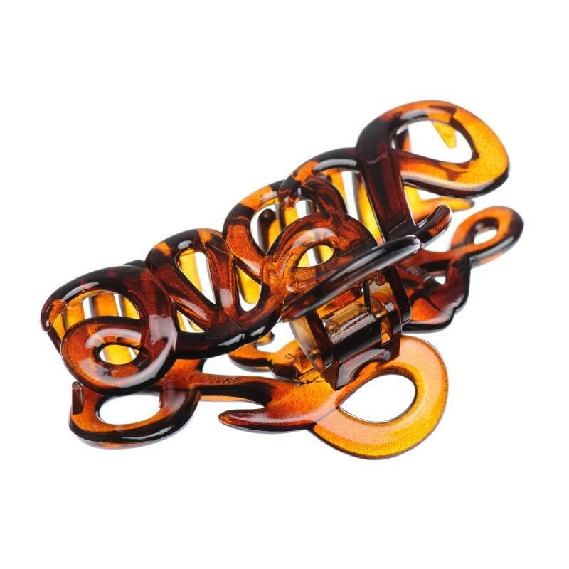 Brown Tortoise shell Claw Clip French classic Made in France Etsy