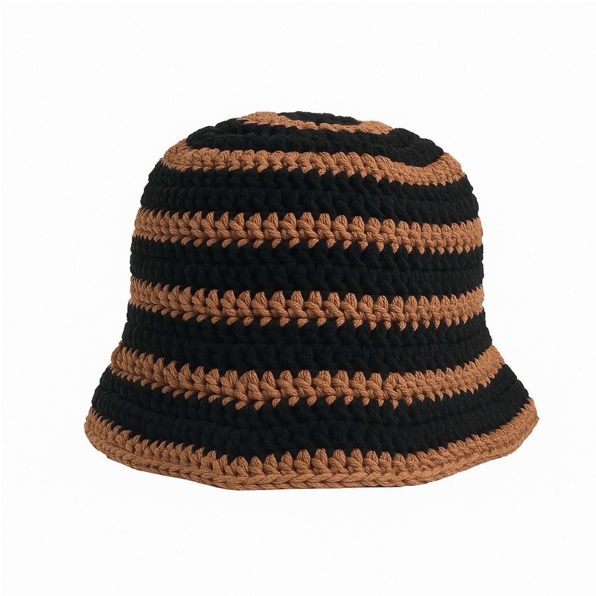 ?2xHP?VTG Y2K 2000s Summer Tompkins Brown Wool Plaid Bucket Hat OSFM 00s Bucket Hat - Etsy main image 4