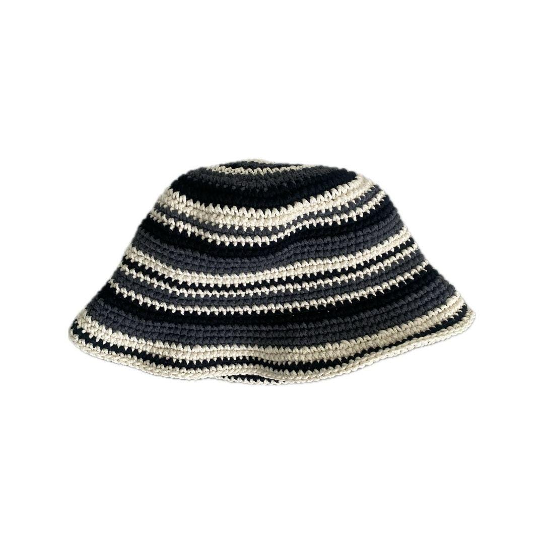 STRIPED KNITTED BUCKET HAT COLORFUL 428101 main image 0