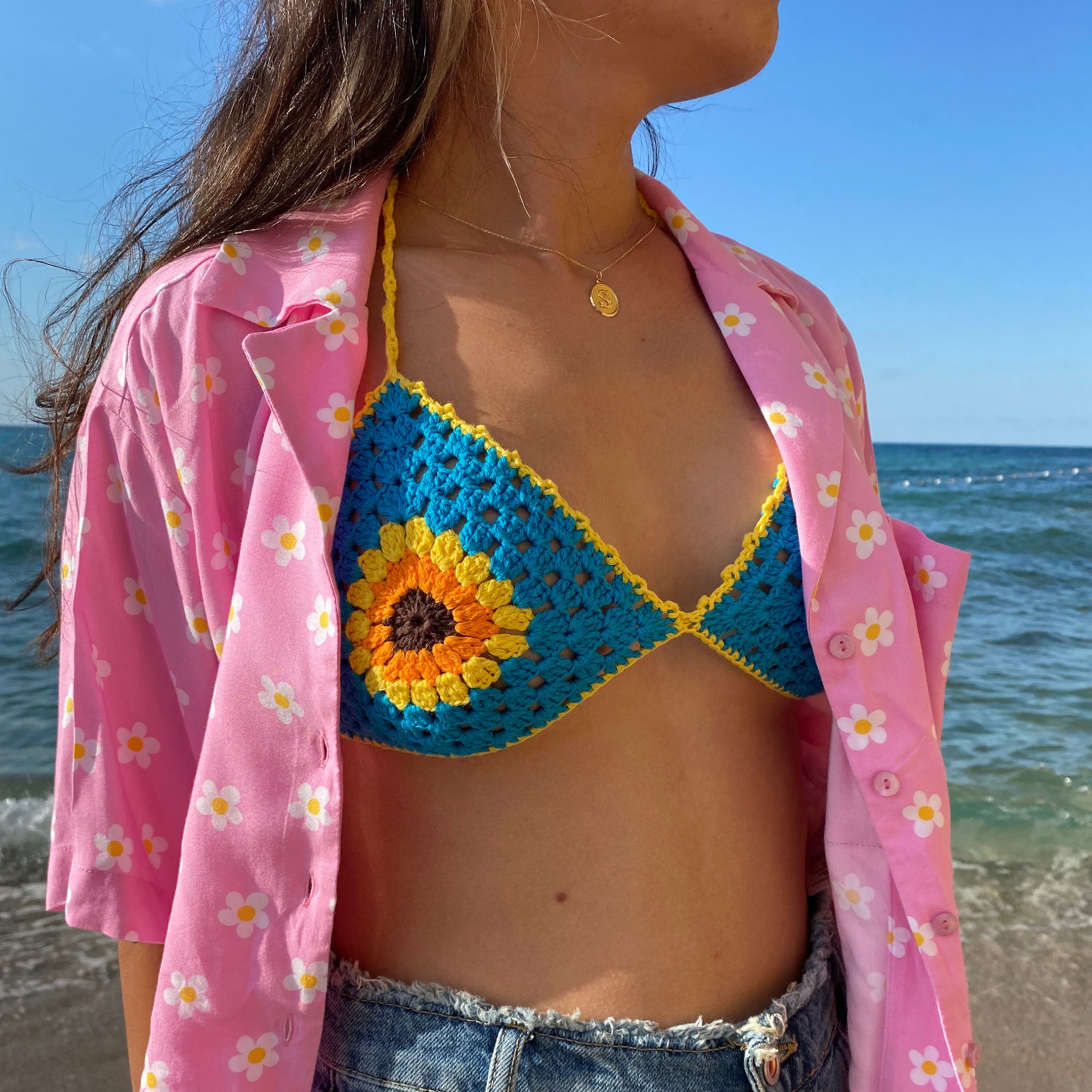sunflower bathing suit two piece