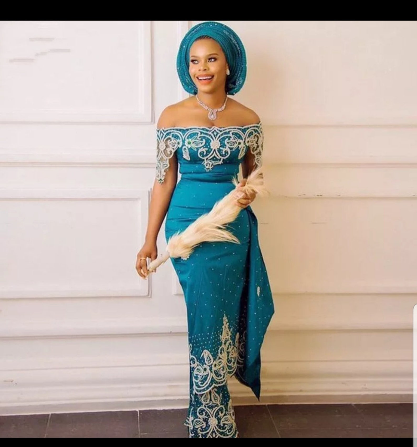 Nigerian Wedding Wrap Dress African Traditional Wear Native Etsy Ireland