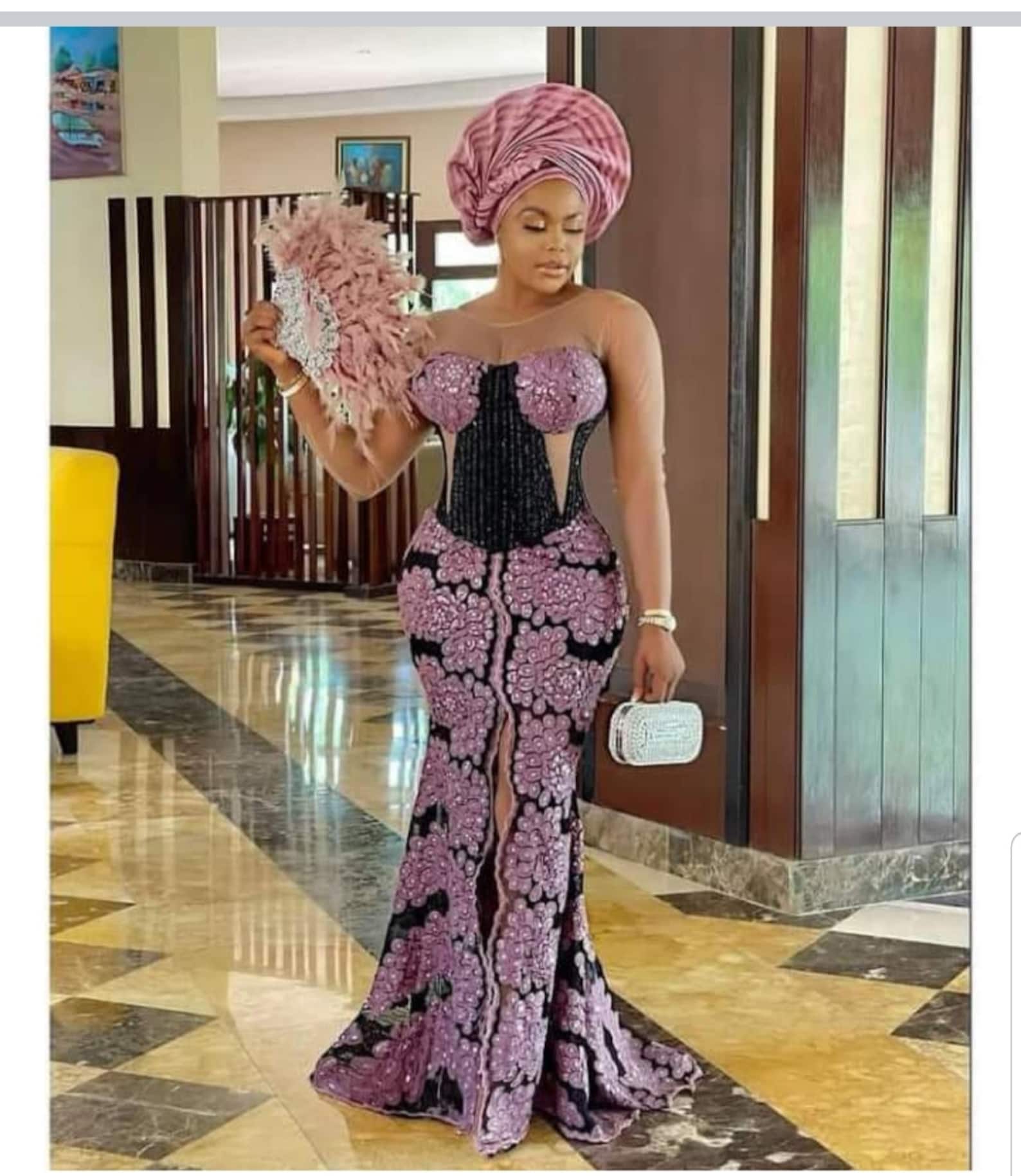 Rich Aunty Vibe Gown Party Gown Traditional Wear Owambe Etsy