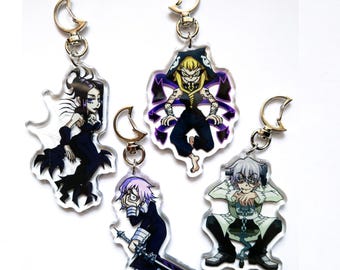 Ciondoli/Portachiavi in acrilico Soul Eater - Stein, Medusa, Crona, Arachne