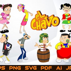 Svg El Chavo Del 8 /NIE dla CRICUT/ Svg El Chavo Del Ocho Svg El Chavo Urodziny Pliki Svg Cartoon Svg Sylwetka Clipart Png Chavo Do Wydruku