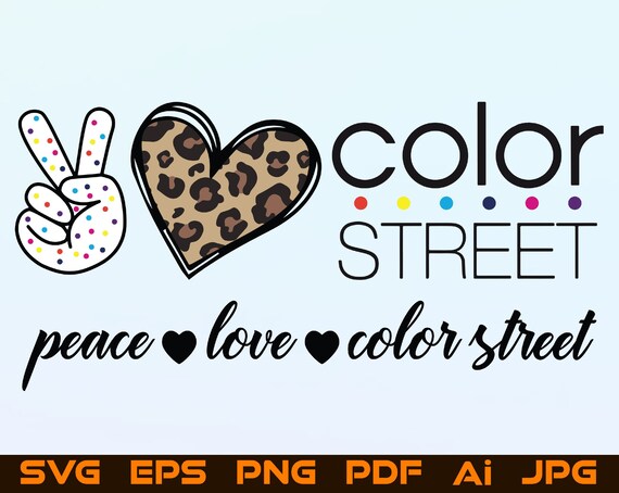peace love color street screen print
