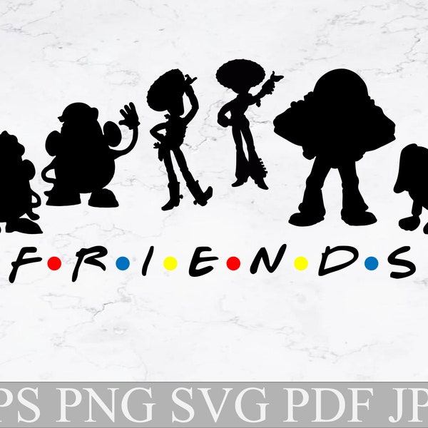 Friends svg, Friends Toy Story svg,Toy Story svg,Toy Story svg file for cut,Toy Story svg cricut,Toy Story svg silhouette,Friends logo