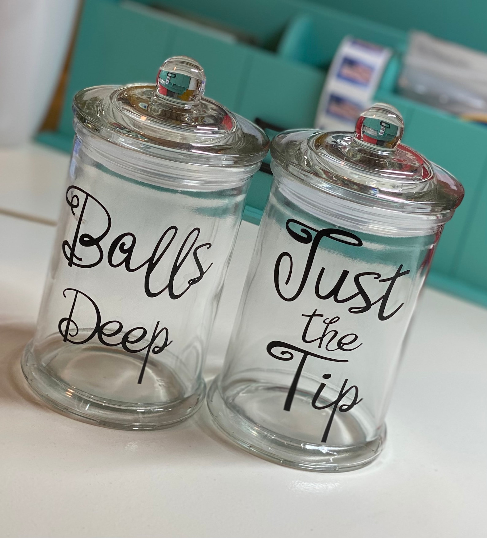 Cotton Ball & Qtip Holders Etsy