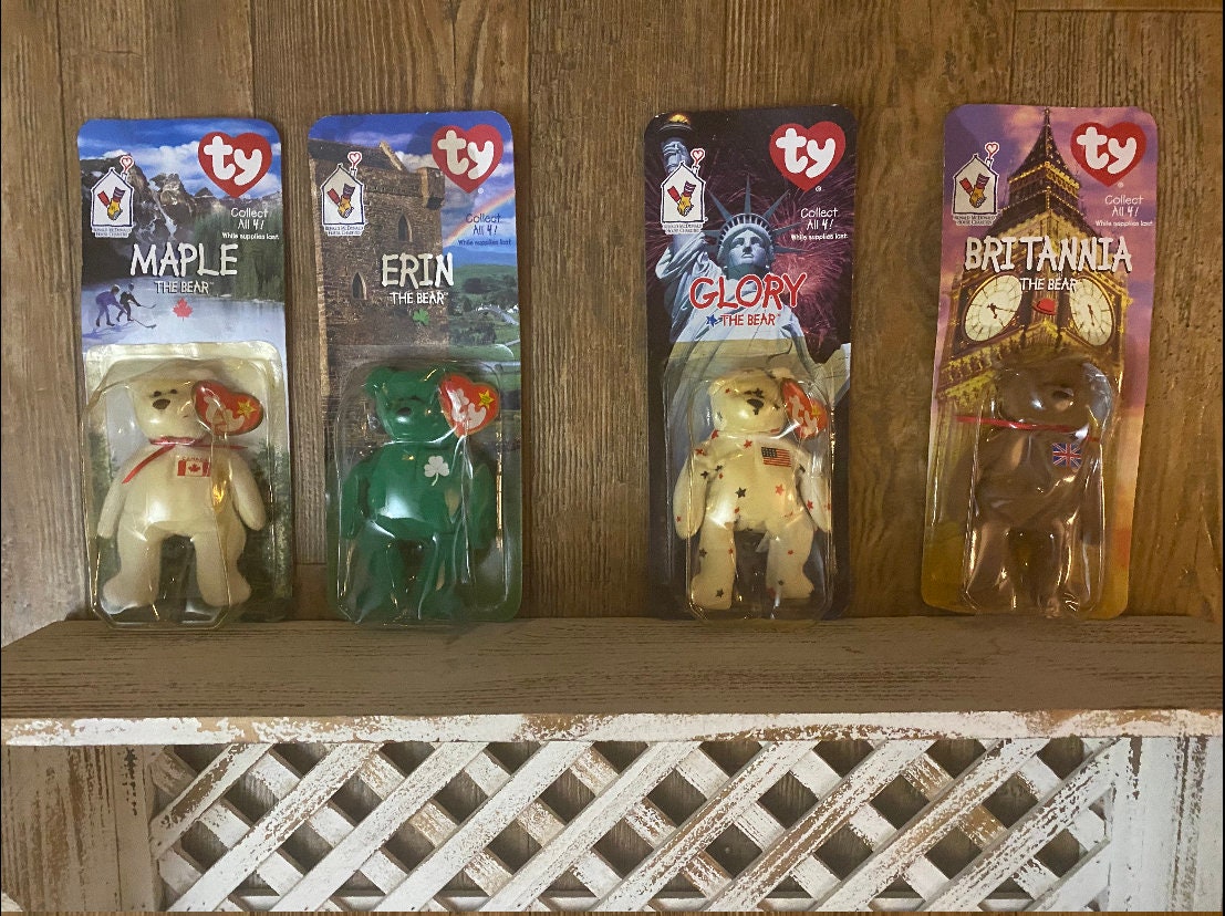 Mcdonald's Ty Teenie Beanie Baby Bears Set MINT CONDITION (4000