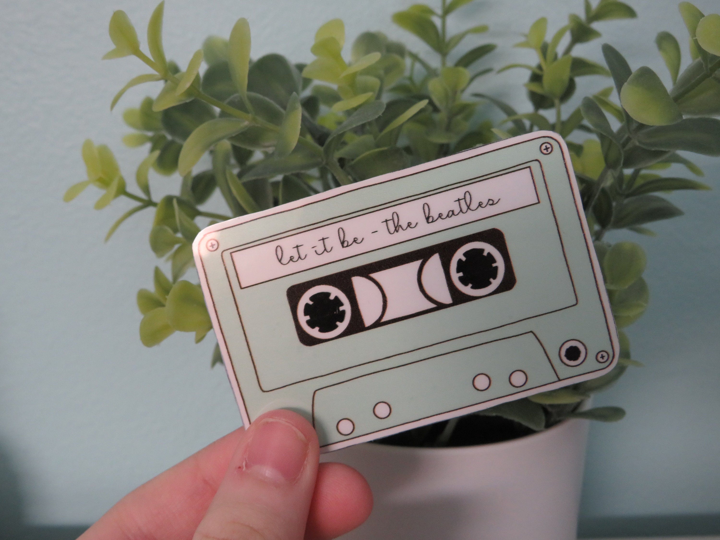 CUSTOM Cassette Tape Sticker Etsy
