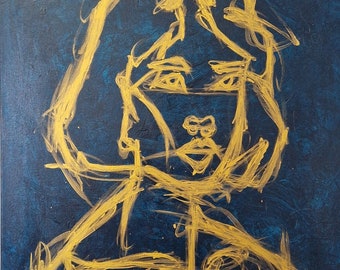 Acrylic painting on canvas 80 x 60 cm