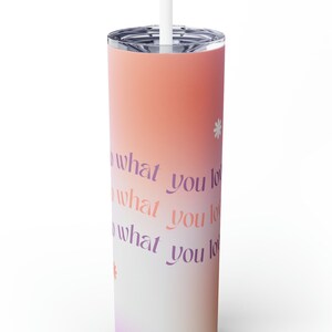 Skinny Tumbler with Straw, 20oz