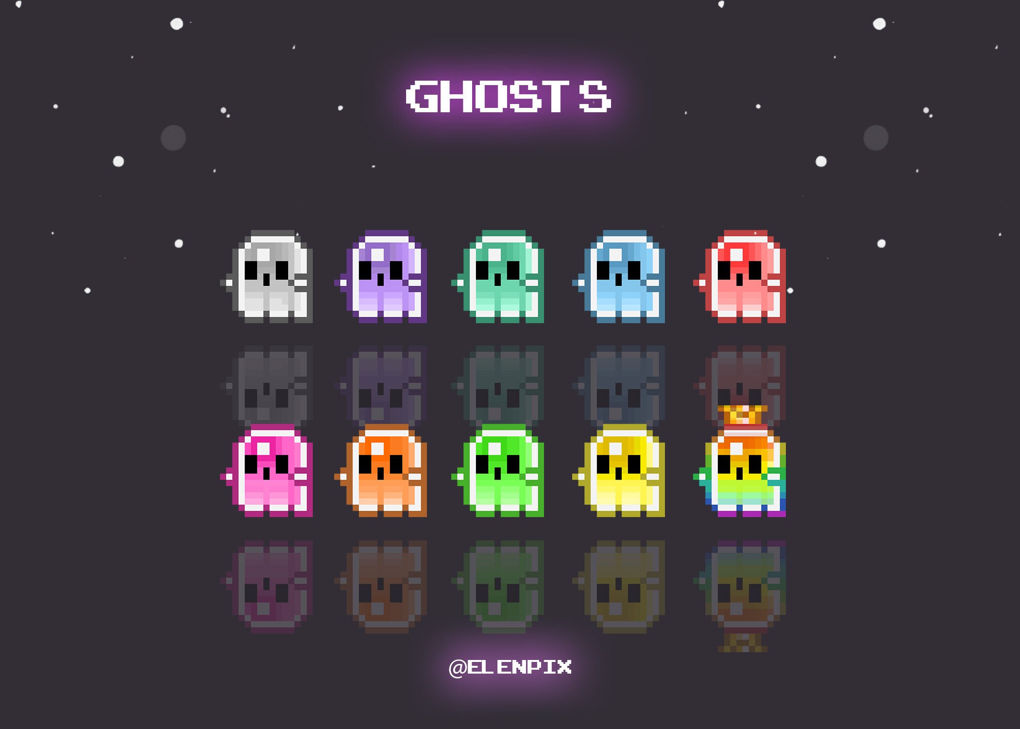 10 Süße Ghosts Twitch Badges / Pixel Sub Badges / Pixel Twitch Etsy