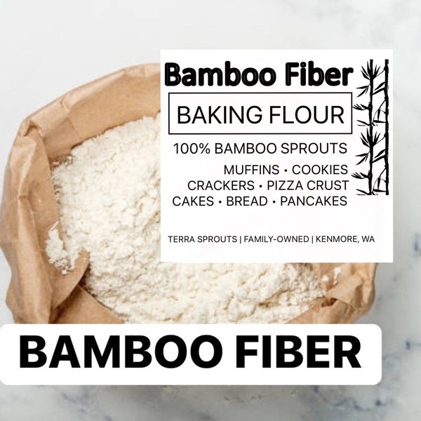 NEW! Bamboo Fiber | Keto Baking, Paleo, Gluten-Free, High Fiber, Low Carb, extra fine for bread, cookies, pizza crust | BESTSELLER