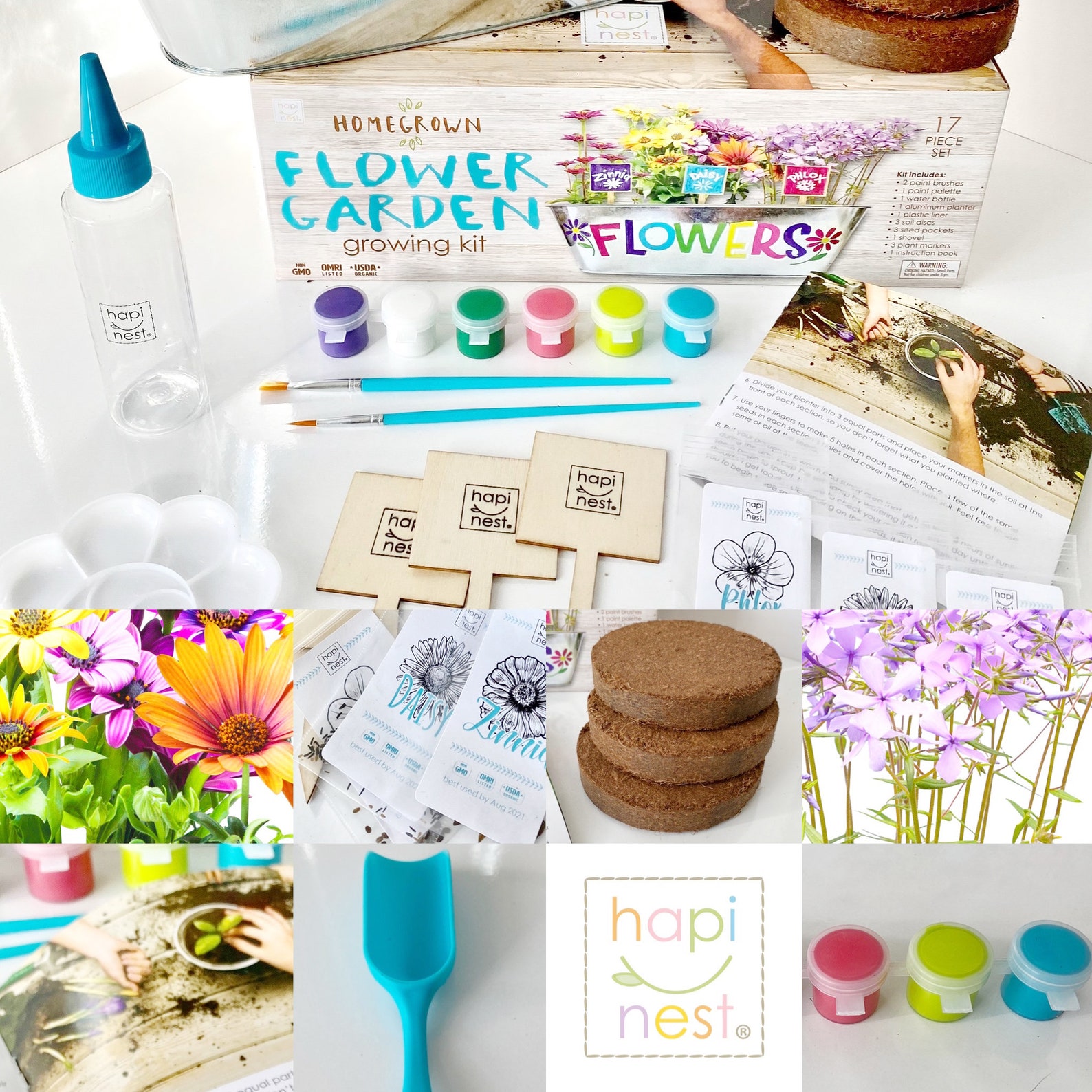 DIY Flower Garden Growing Kit for Kids Craft Set Includes Etsy