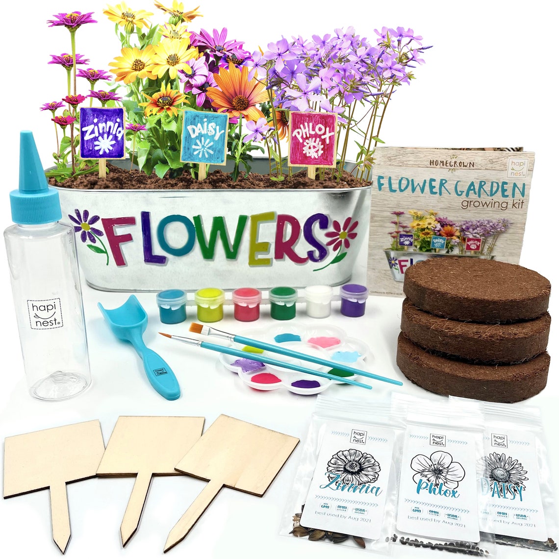 DIY Flower Garden Growing Kit for Kids Craft Set Includes Etsy
