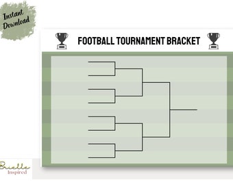 8 Team Double Elimination Beer Pong Tournament Bracket, Instant Digital Download, Printable ...