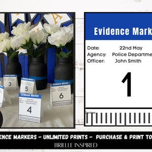 Printable Evidence Markers