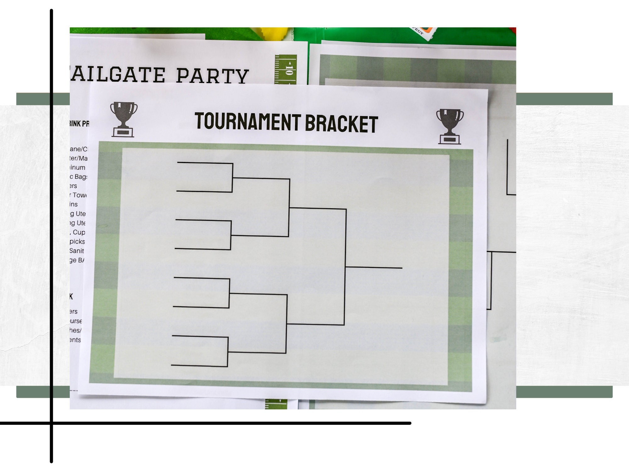Printable Tournament Bracket - Etsy