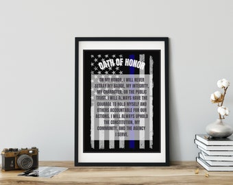 Cartel del "Juramento de Honor" de la Policía