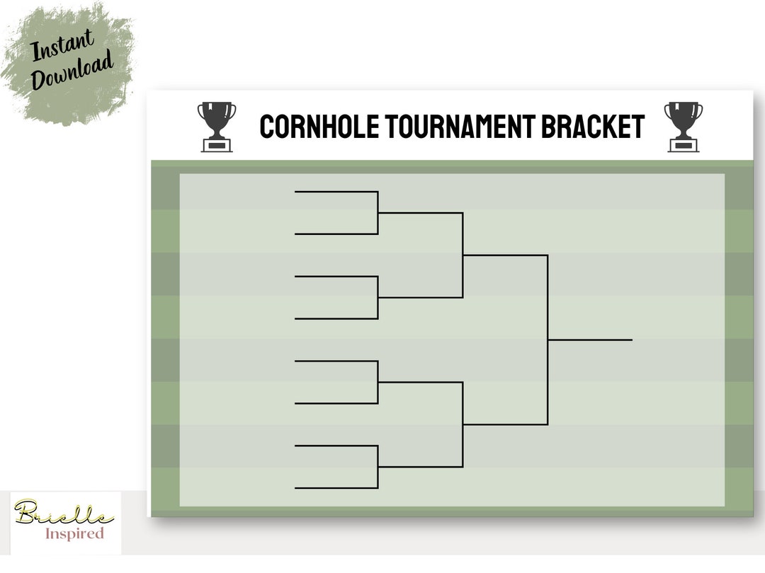 Free Cornhole Tournament Printable Brackets