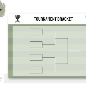Printable Tournament Bracket
