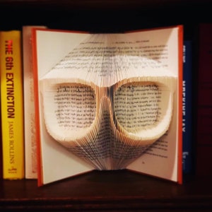 Nerd Glasses Book Folding Pattern + Instructions