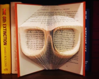 Nerd Glasses Book Folding Pattern + Instructions