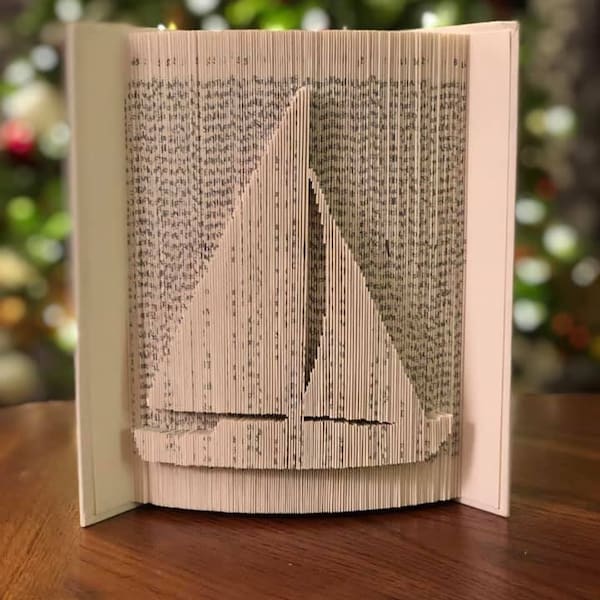 Sailboat Book Folding Pattern + Instructions