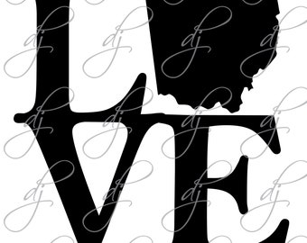 LOVE Ohio Cut File
