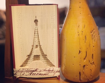 Eiffel Tower Book Folding Pattern + Instructions