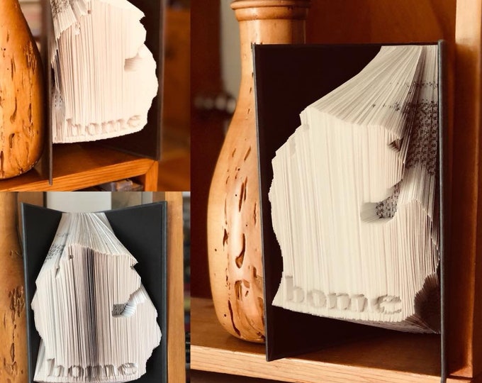Featured listing image: Michigan Home Book Folding Pattern + Instructions