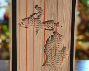 Snowmobile Michigan Book Folding Pattern + Instructions