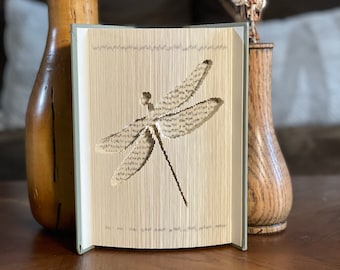 Dragonfly Book Folding Pattern + Instructions