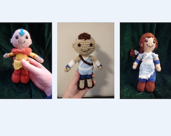Aang Gaang Avatar Crochet Doll