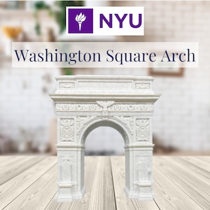 NYU Washington Square Arch Graduation Gift for Son or Daughter Birthday Present New York University Violets Art Home Office Dorm Décor Party