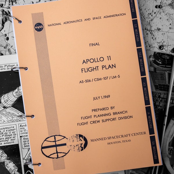 Apollo 11 Flight Plan- Final Edition 1969 Reproduction