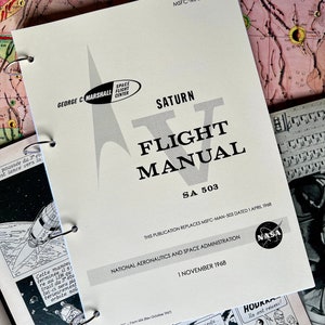 Manual de voo do Saturn V SA 503 Reprodução