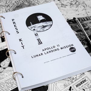 Apollo 11 Lunar Landing Mission Press Kit - 1969 Reproduction