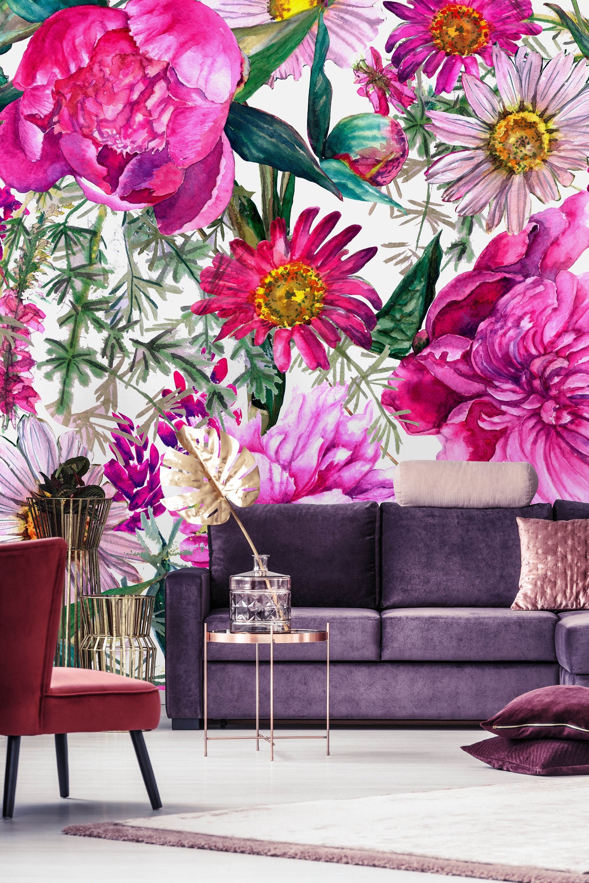 Avikalp Exclusive AWZ0325 3D Wallpaper Murals Orchids Lily Flowers Ora   Avikalp International  3D Wallpapers