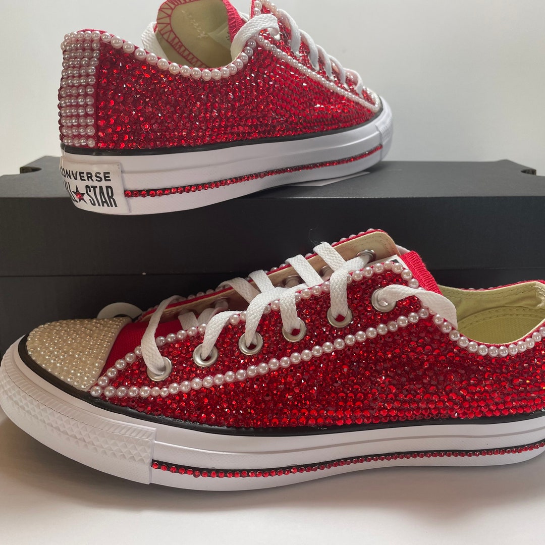 Custom Blinged Out Chuck Taylor low Top - Etsy
