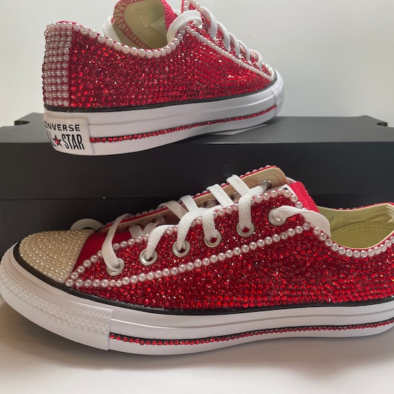 blinged out chuck taylors