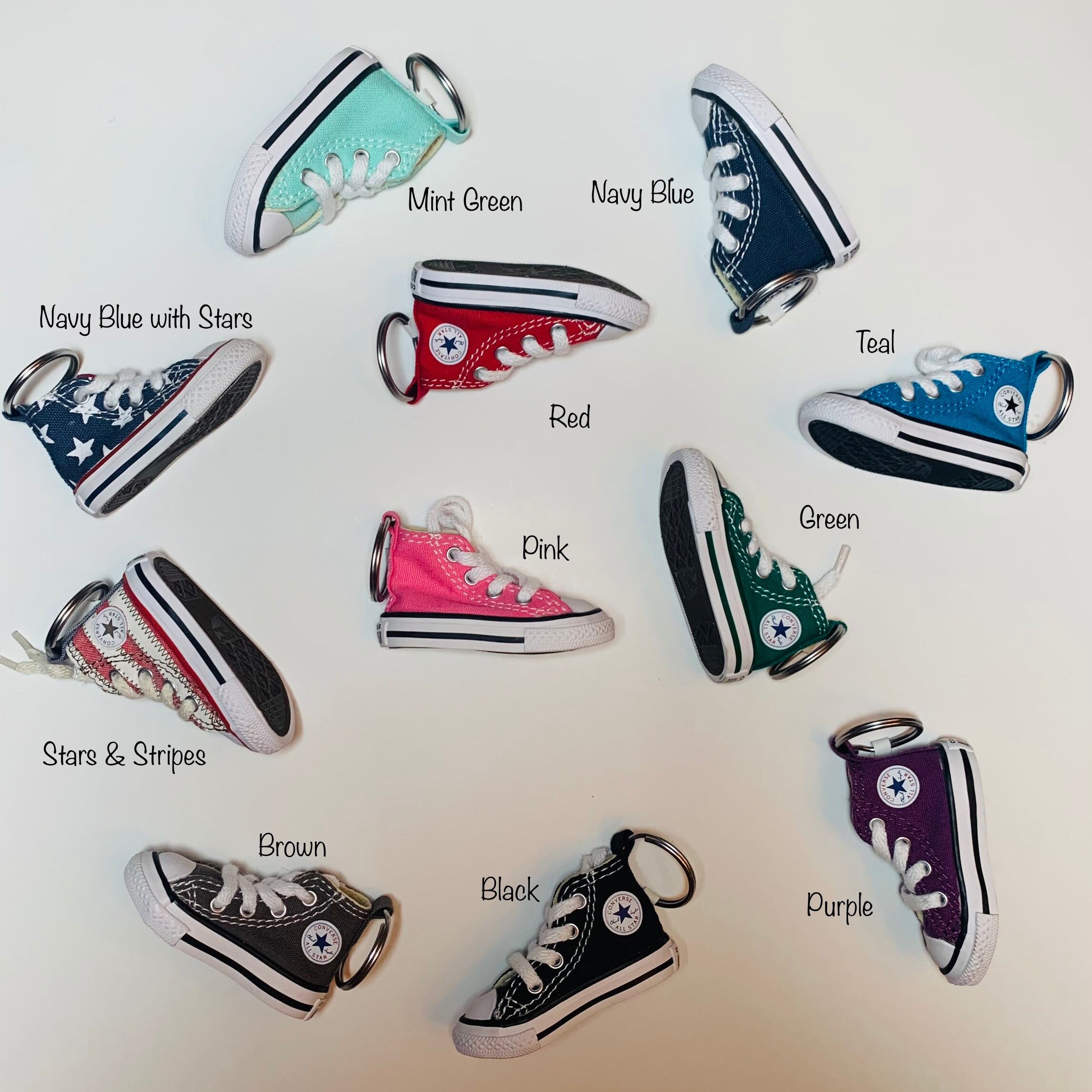 Chucks and Pearls Keychains - Etsy