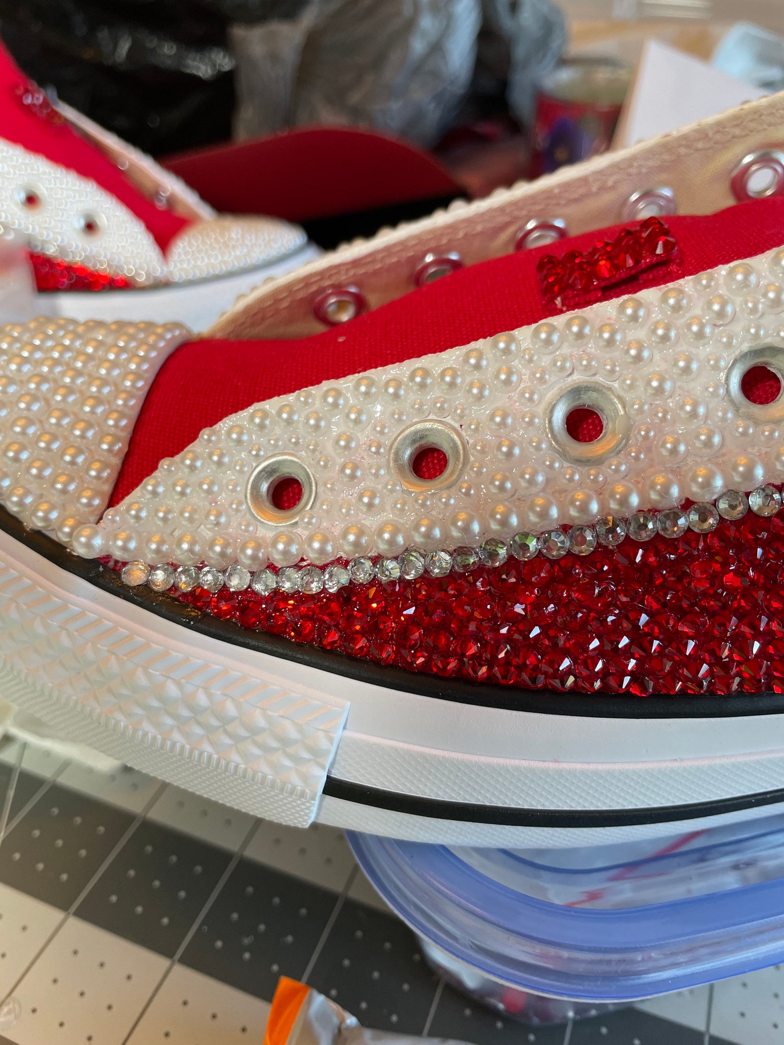 Custom Blinged Out Chuck Taylor Low Top | Etsy