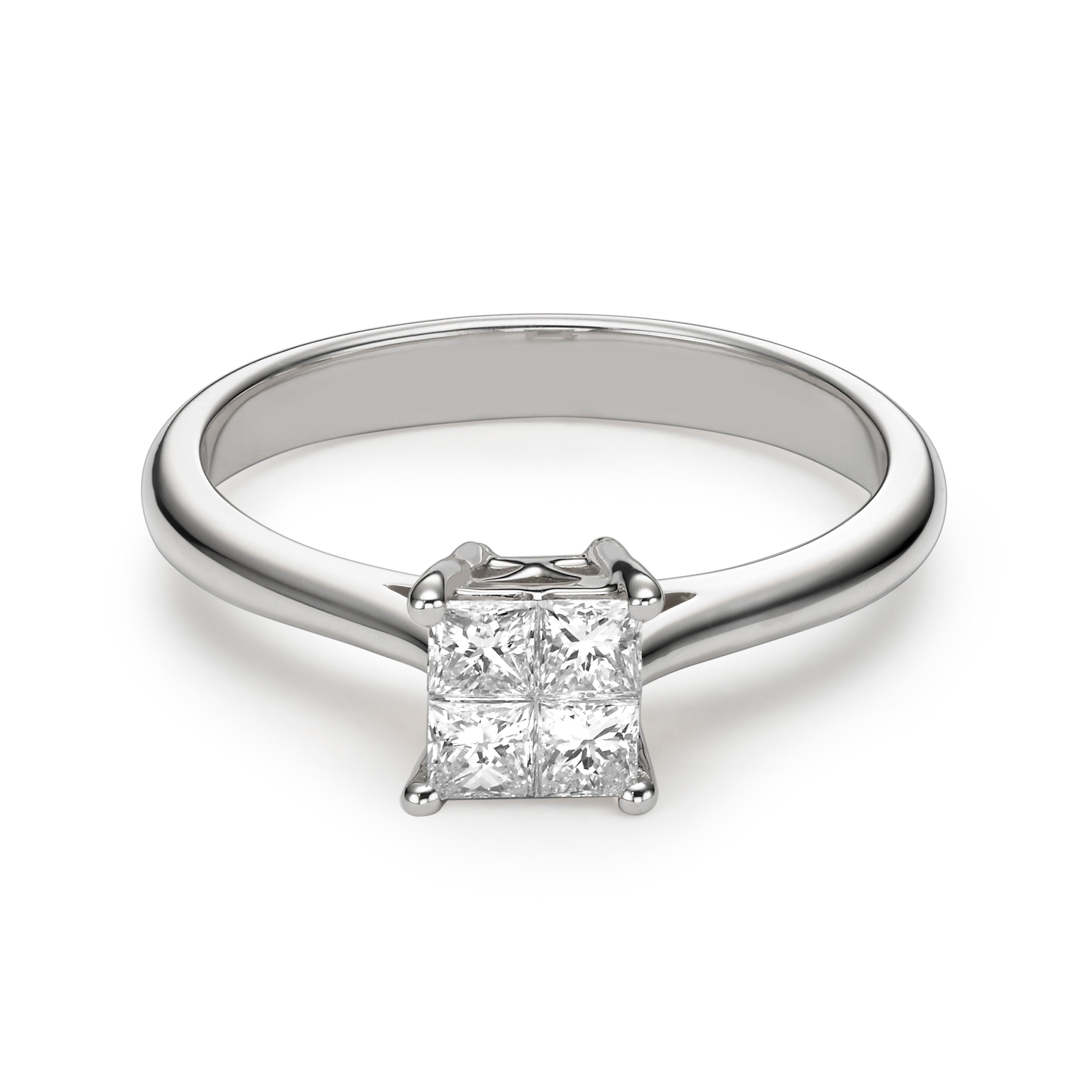 Unique Promise Ring Dainty Engagement Ring Multi Diamond Etsy