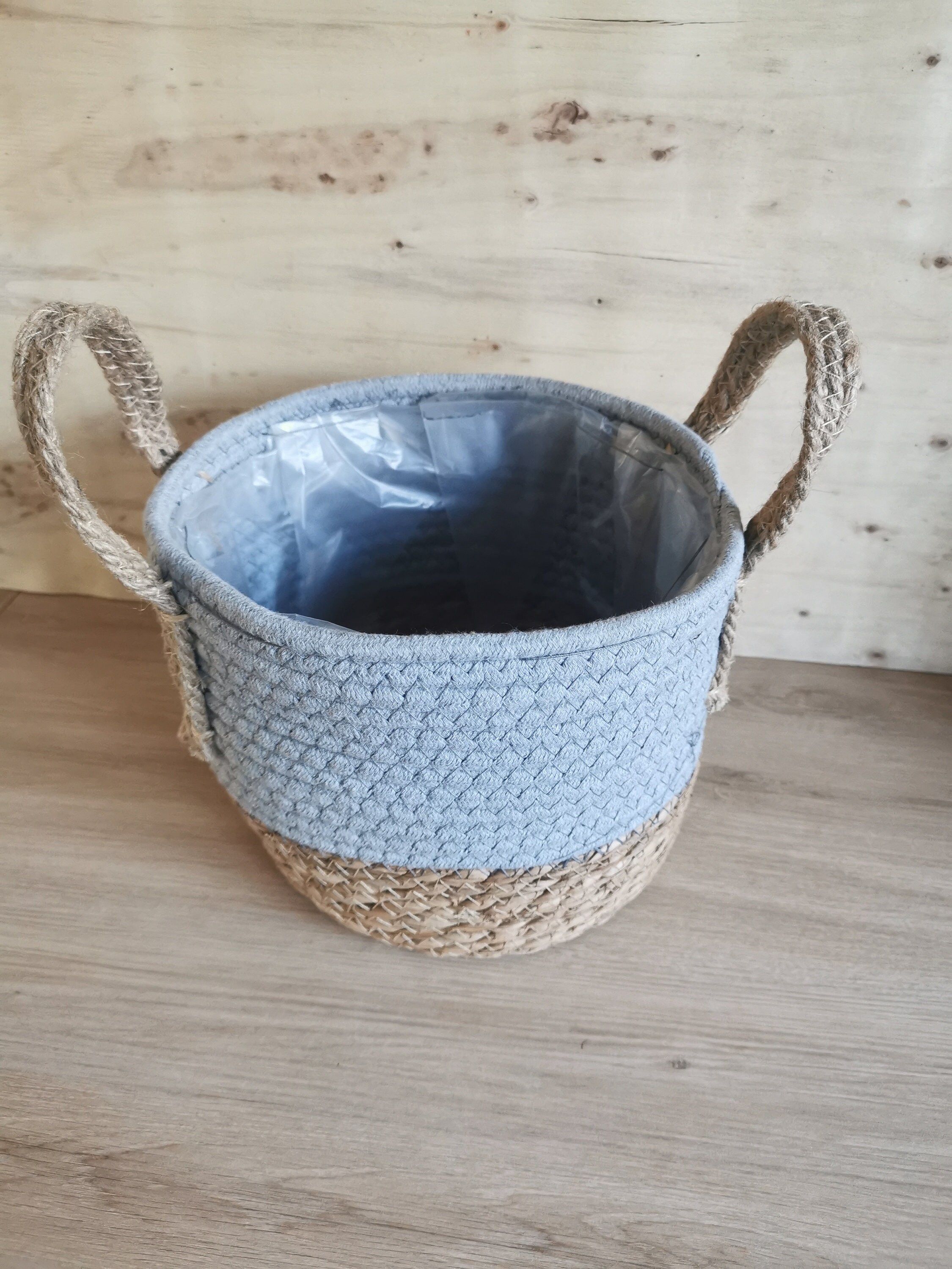 Rope Basket, Grey & Natural Colour. Etsy