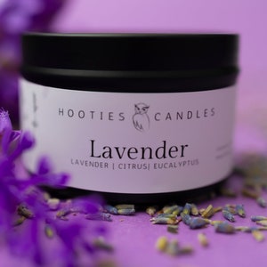 Lavender Candle, Lavender Soy Candle, Small Lavender Candle, Lavender Candle, 4oz Soy Candle, Small Travel Candle, Travel Size Candles