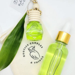 Bamboo Coconut Car Diffuser, Fragrance for Car, Hanging Car Diffuser, Minimalist Car Diffuser, Scent For Car, Car Air Freshener, Car Freshie