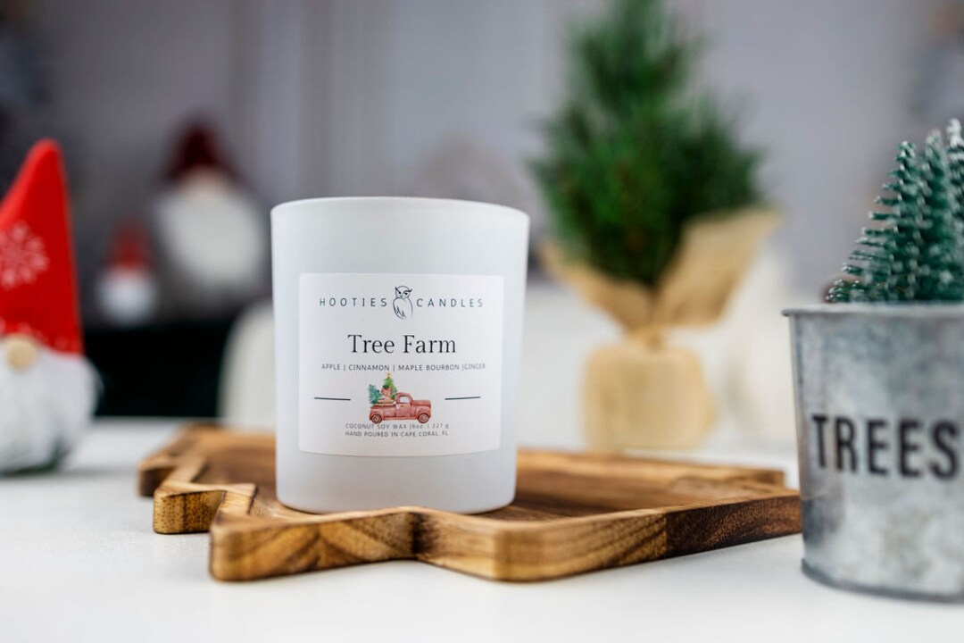 Tree Farm Candle Christmas Tree Candle Soy Candle Holiday Etsy