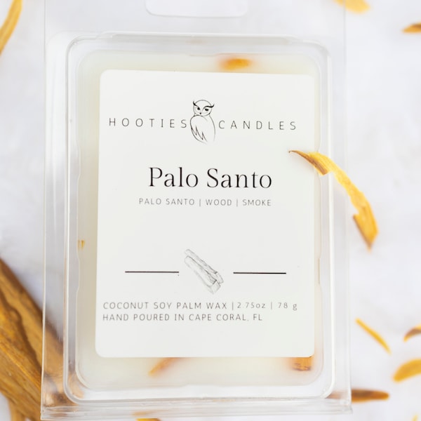 Palo Santo Wax Melts / Natural Coconut Soy Wax Melts / Highly Scented Wax Melts / Handmade Wax Melts for Warmer / Wax Melts