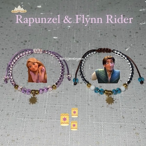 Rapunzel & Flynn Rider matching bracelets